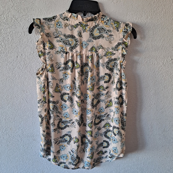 Loft sleeveless Paisley Print tank top blouse - Picture 5 of 5